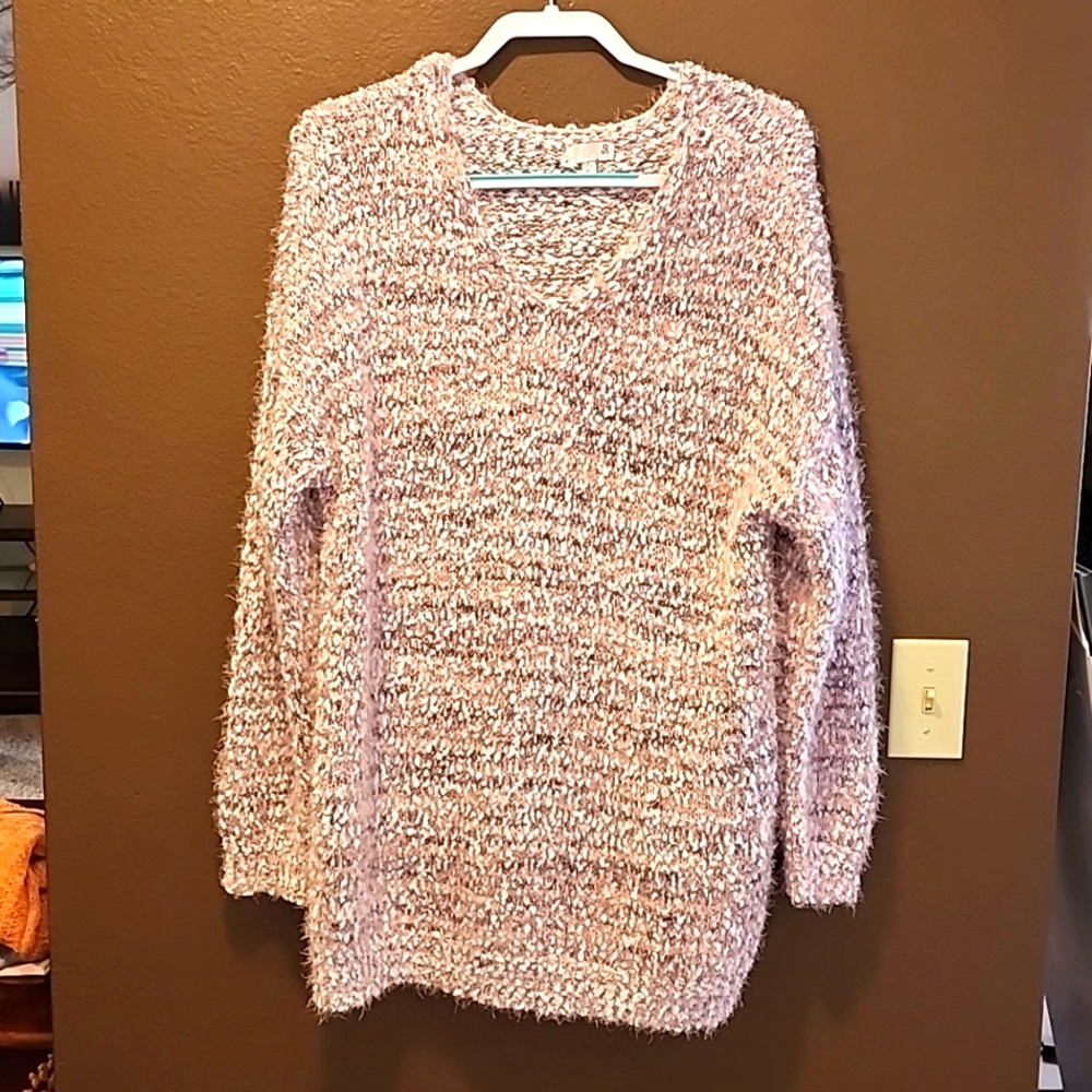 Pink Eyelash Sweater XXL